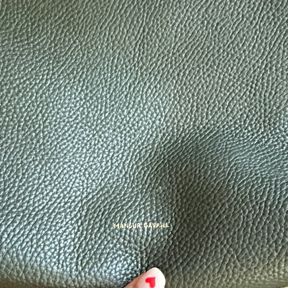 Mansur Gavriel Dark Green Everyday Cabas Leather Hobo Bag - Picture 4 of 7